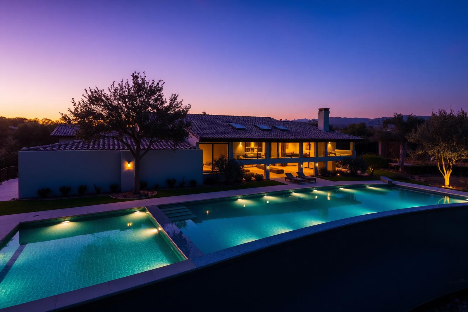 Twilight Estate Solar Roof